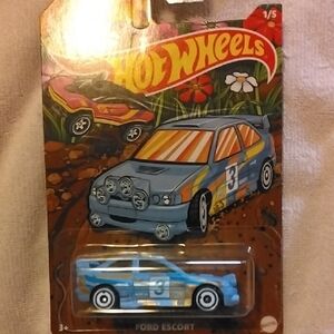 Hot Wheels Spring/Easter Collection Blue Ford Escort Toy Car 1 Of 5